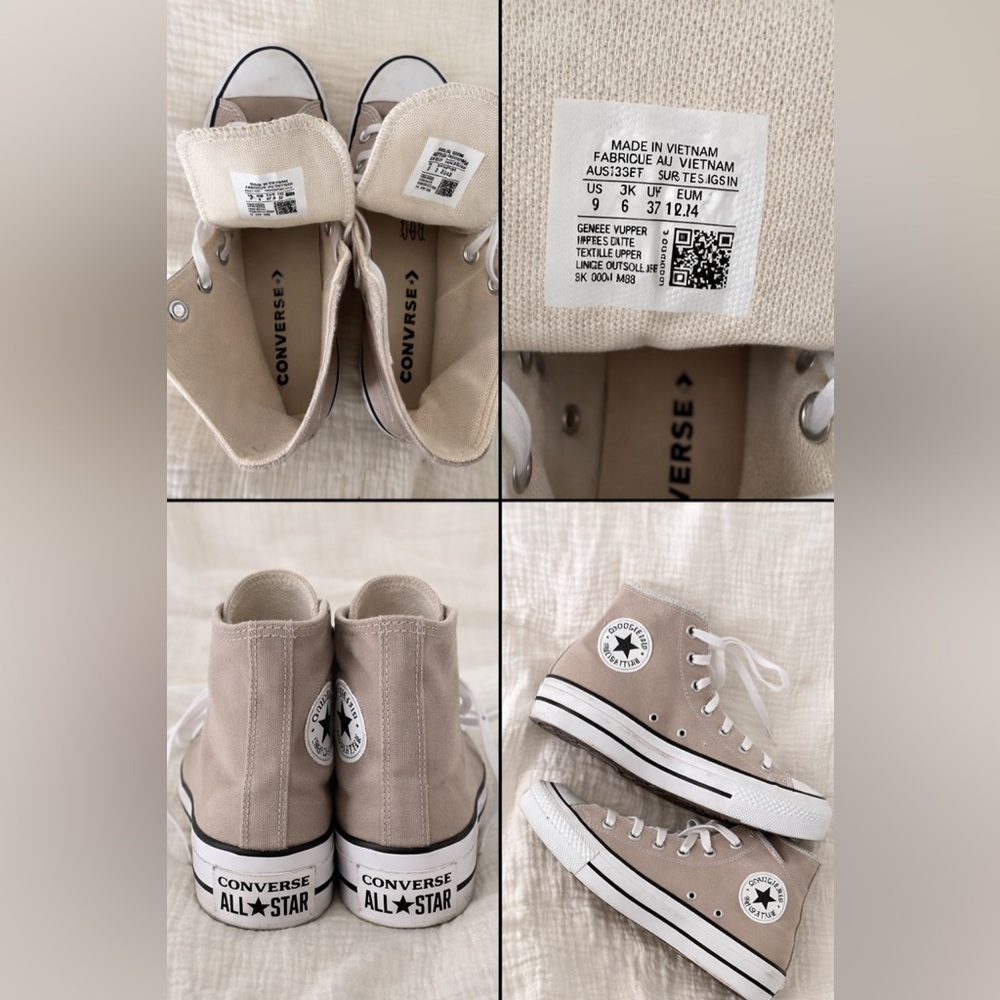 Converse High-Top Sneakers - Light Brown